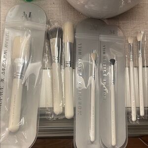 Morphe White and Silver Brush Collection